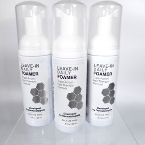 3 Shapiro MD Hair Therapy Leave-in Foamer 1.8 fl oz each DHT Blocking NEW
